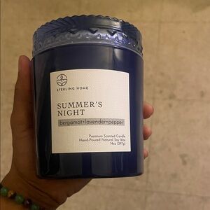 Sterling Home Blue Scented Candle